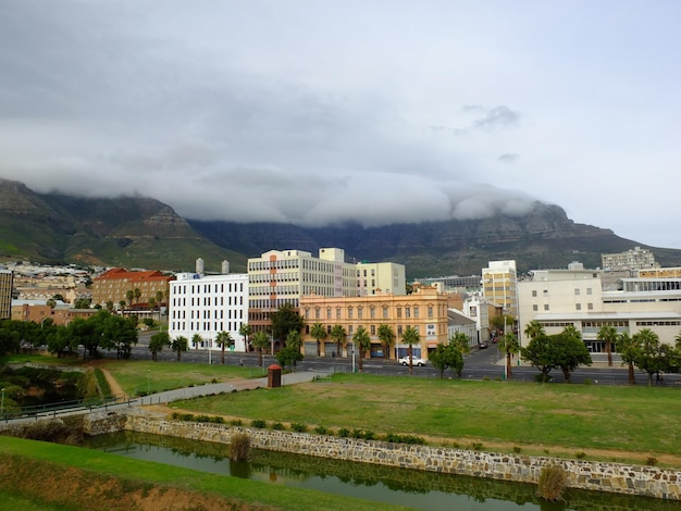 La vista del centro de Ciudad del Cabo Sudáfrica