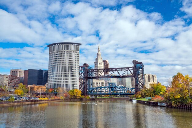 Foto vista del centro de cleveland