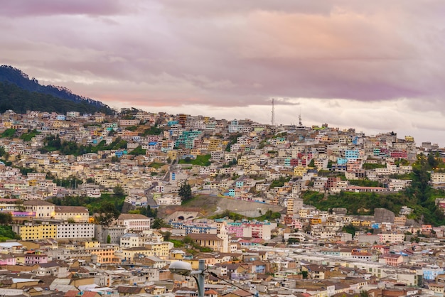 Vista del centro histórico de Quito