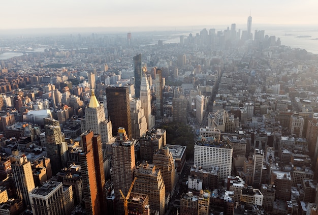 Vista del centro de Manhattan y del centro