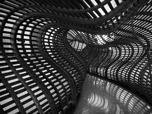 Vista de cerca de los detalles arquitectónicos