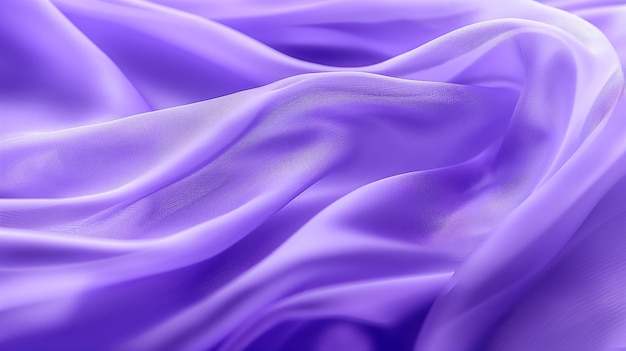 Foto una vista de cerca de una lujosa tela de satén púrpura elegantemente drapeada y capturando la textura lisa