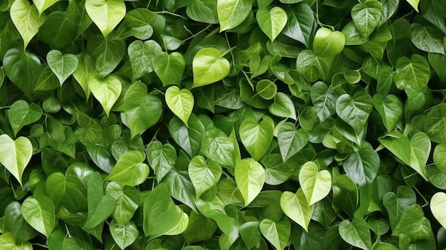 Una vista de cerca de una planta verde exuberante con hojas