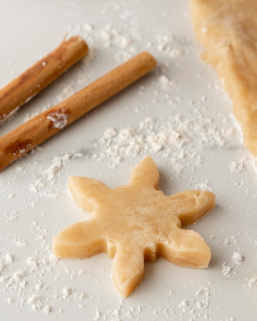 Vista cercana de deliciosas galletas