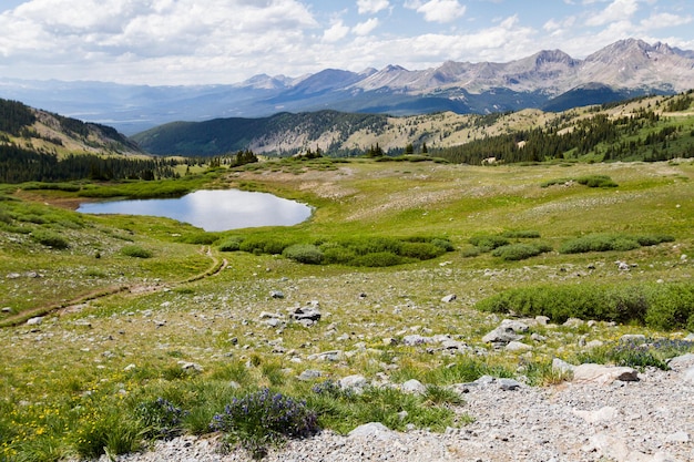 Vista desde la cima de Cottonwood Pass, Colorado.