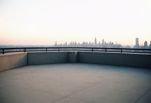 una vista de una ciudad desde un balcón con vistas a una ciudad