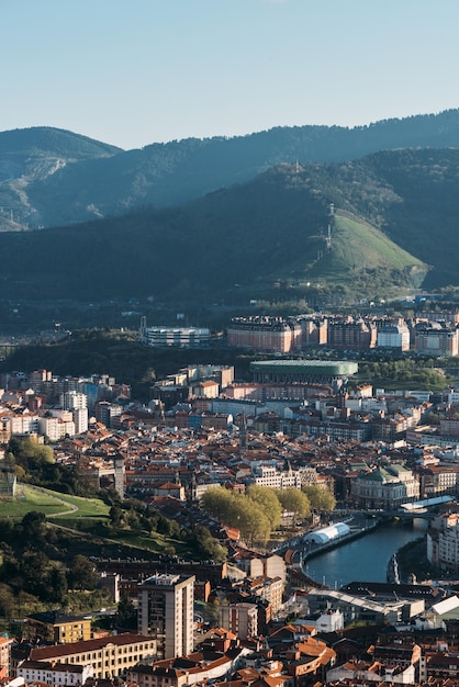 Vista de la ciudad Bilbao País Vasco España