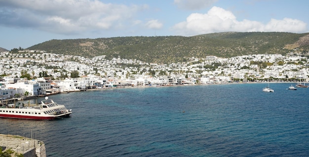 Vista de la ciudad de Bodrum en Turquía