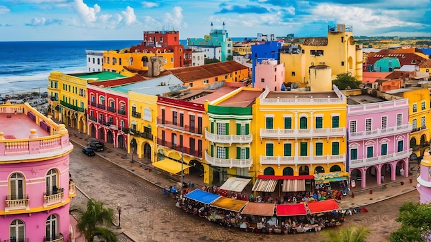 Vista de la ciudad de Cartagena de Indias, Colombia