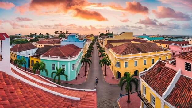 Foto vista de la ciudad de cartagena de indias, colombia