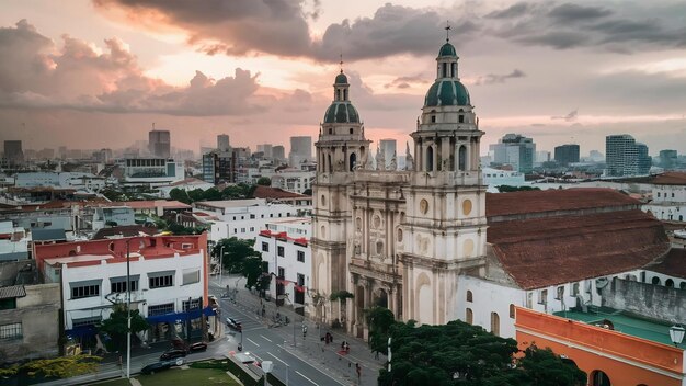 Foto vista de la ciudad de cartagena de indias, colombia