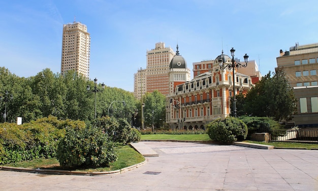 Vista de la ciudad, el centro de Madrid, España