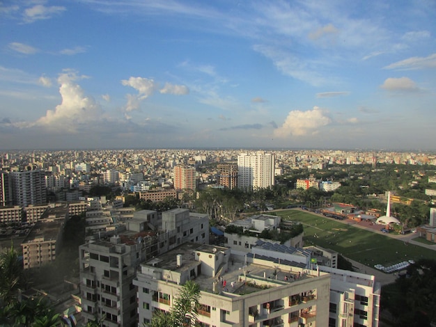 Una vista de la ciudad de dhaka