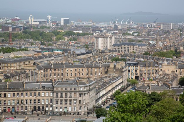 Vista de la ciudad de Edimburgo, Escocia