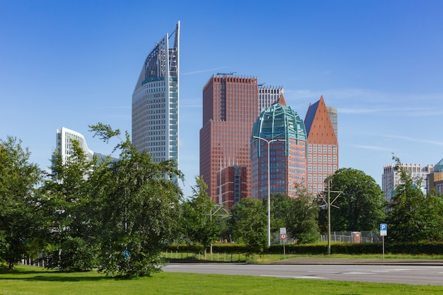 Vista de la ciudad de La Haya en los Países Bajos