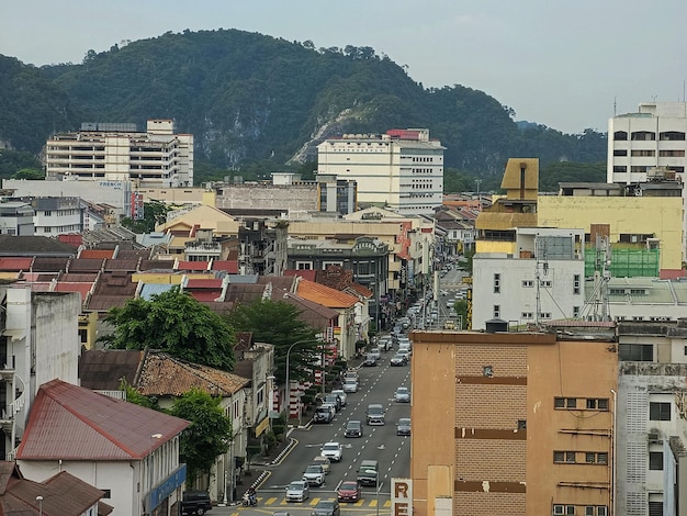 Foto vista de la ciudad de ipoh