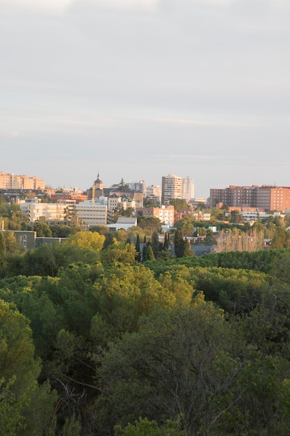 Vista de la ciudad de Madrid, España