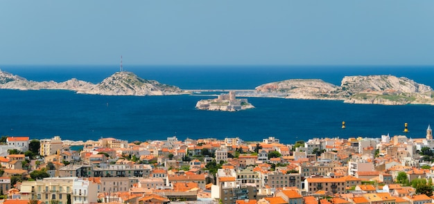 Vista de la ciudad de marsella marsella francia