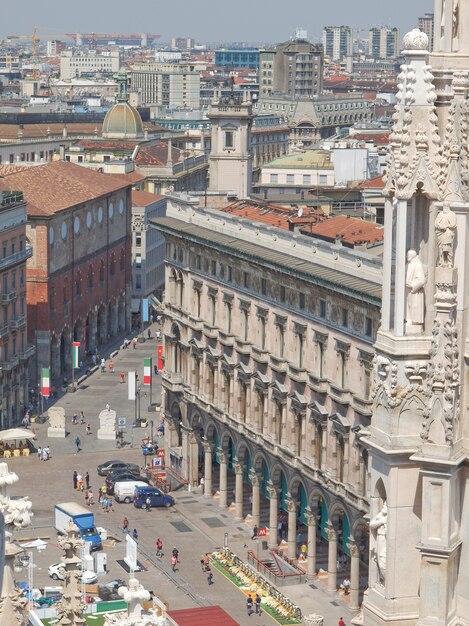 Vista de la ciudad de Milán Milán en Italia