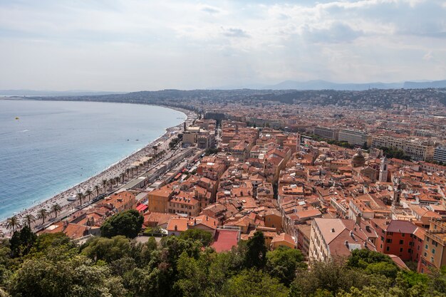 Foto vista de la ciudad de mónaco en francia