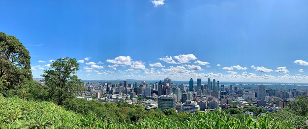 Foto vista de la ciudad de montreal