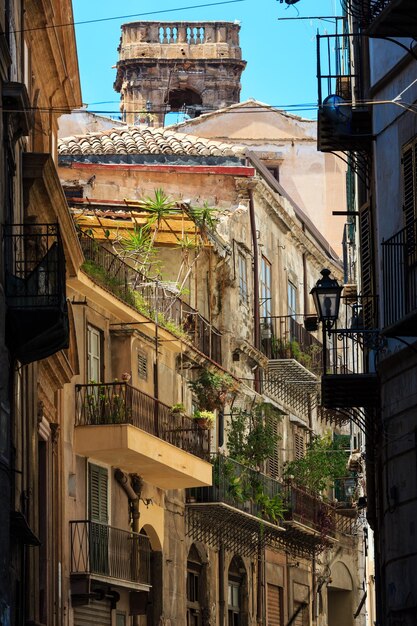 Vista de la ciudad de Palermo Sicilia Italia