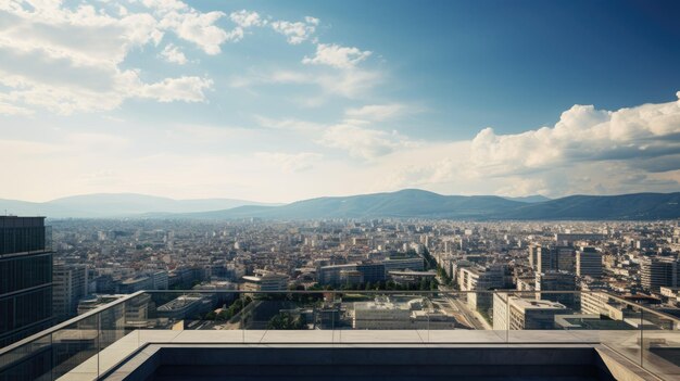 Vista de la ciudad desde la parte superior del edificio Fotografía