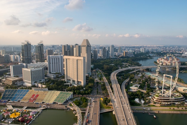 Vista de la ciudad de Singapur