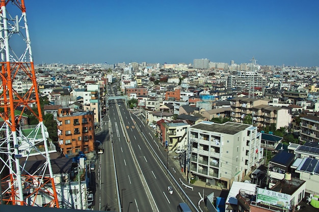 La vista de la ciudad de Tokio Japón