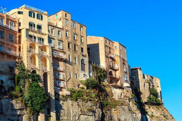 Vista de la ciudad de Tropea Calabria Italia