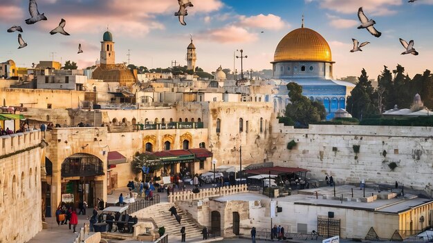 Vista de la ciudad vieja de Jerusalén