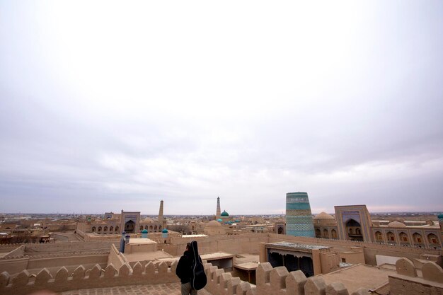 Vista de la Ciudad Vieja en Khiva