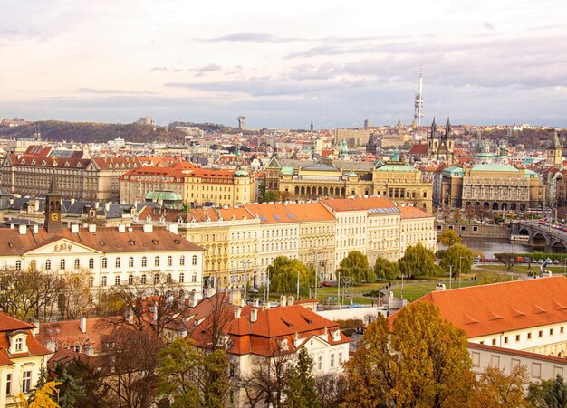 Vista de la ciudad vieja de Praga