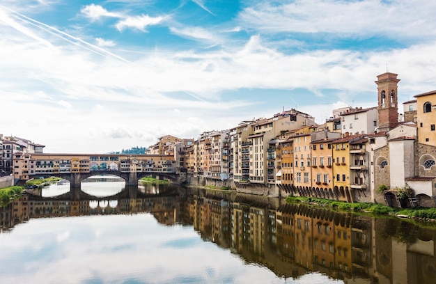Vista clásica de la ciudad de Florencia