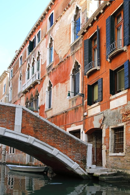 Vista clásica de Venecia Italia