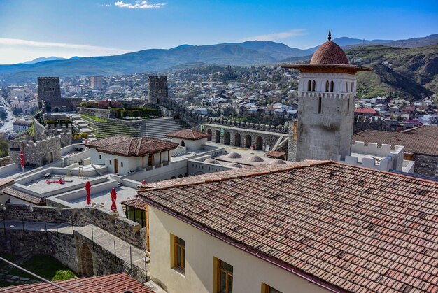 Vista del complejo del castillo medieval Rabati Fortressa en Akhaltsikhe 30 de abril de 2019 Georgia