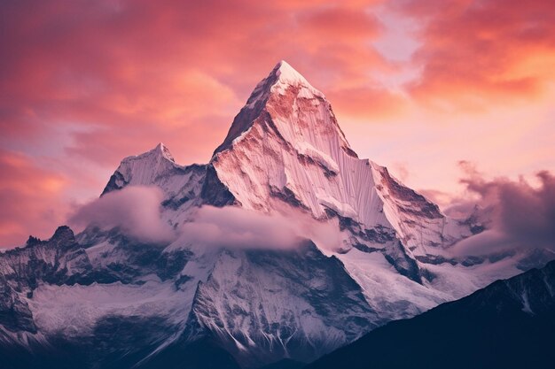 una vista de una cordillera con una hermosa vista