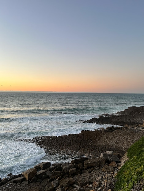 Foto vista de la costa atlántica