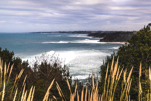 Vista desde la costa del País Vasco Norte