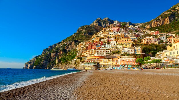 Vista de la costa de Positano