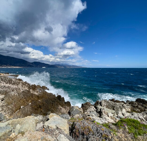 vista de la costa de la región mar