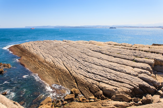 Vista de la costa de Santander.