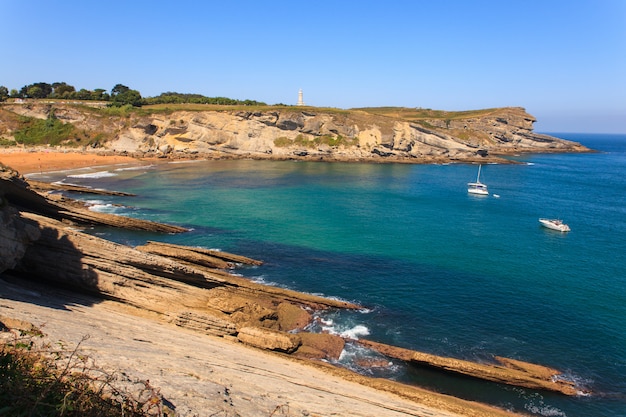 Vista de la costa de Santander.