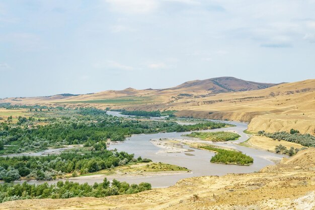 Foto vista da antiga cidade de uplistsikhe geórgia