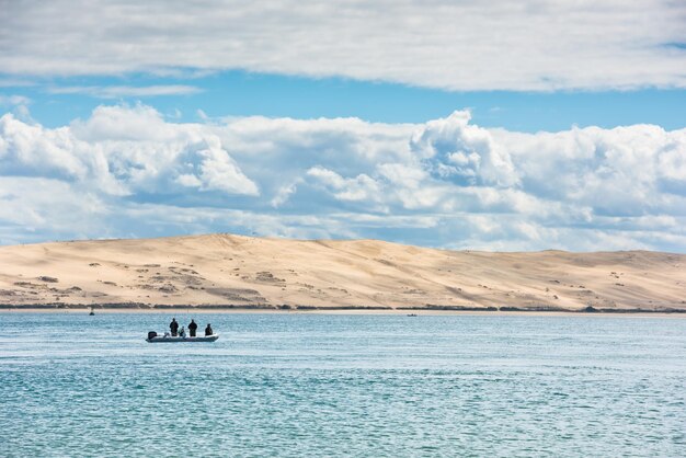 Vista da Baía de Arcachon e da Duna de Pyla, Aquitaine, França