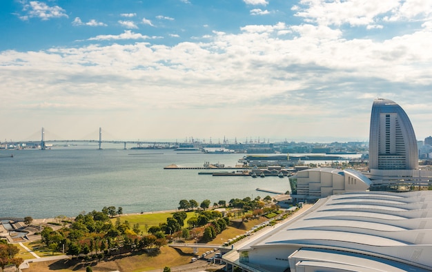 Vista da baía de Yokohama