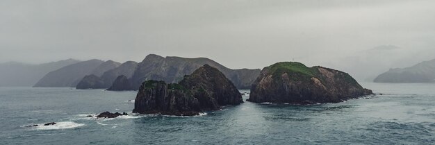 Foto vista da balsa em marlborough sounds, nova zelândia