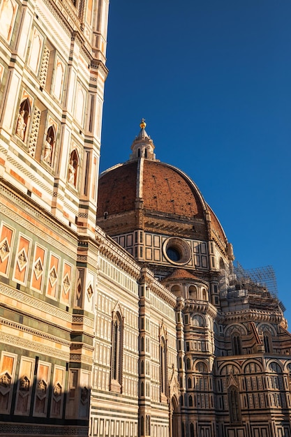 Vista da Catedral "Santa Maria del Fiore" em Firenze, Toscana, Itália.