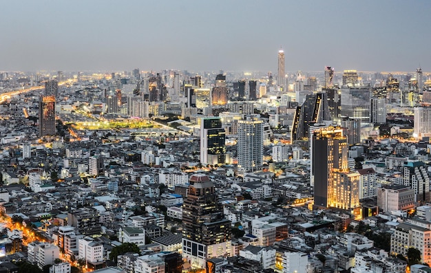 Vista da cidade de Bangkok