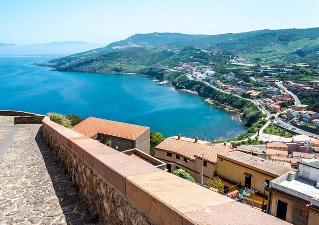 Vista da cidade de Castelsardo de cima